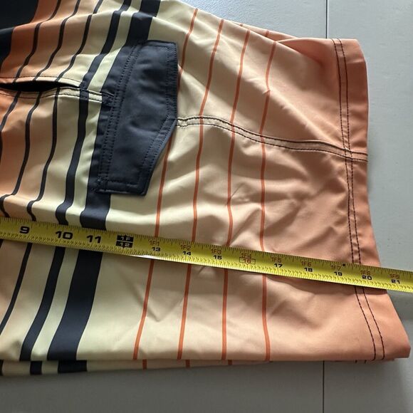 George Men's XL Summer Striped Drawstring Board Shorts/Swim Trunks W/Side Pocket - Picture 8 of 11